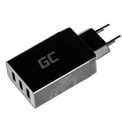 Green Cell 3x USB, Quick Charge 3.0, Black
