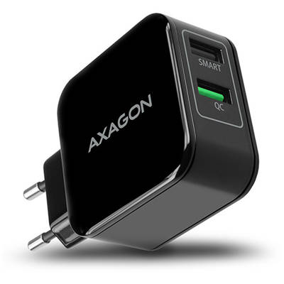 AXAGON ACU-QC5, 2x USB, tehnologia Quick Charge 3.0, Black