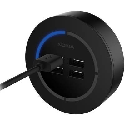 NOKIA AC-301, 4x USB, Black