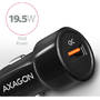 AXAGON PWC-QC, 1x USB, Black, tehnologia Quick Charge 3.0
