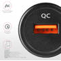AXAGON PWC-QC, 1x USB, Black, tehnologia Quick Charge 3.0