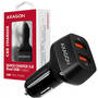 AXAGON PWC-DQC, 2x USB, Black, tehnologia Quick Charge 3.0