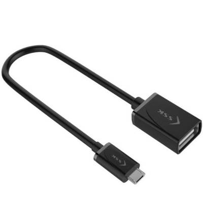 SSK SU2M003 USB Female la microUSB Male Black