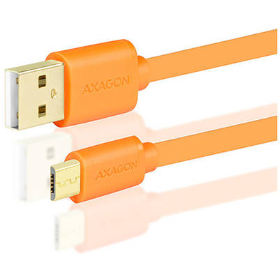 AXAGON USB Male la microUSB Male, 0.2 m, Orange