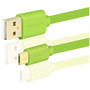 AXAGON USB Male la microUSB Male, 0.5 m, Green