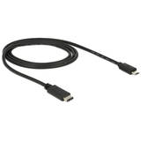 USB-C Male la microUSB Male, 1 m, Black