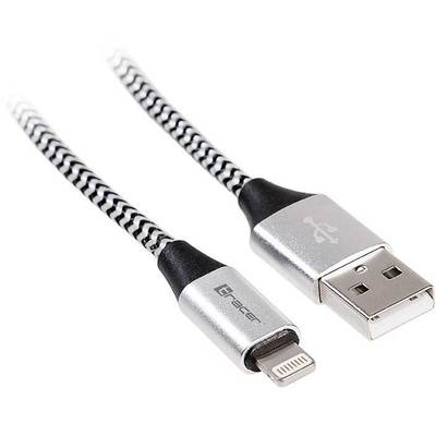 Cablu TRACER USB 2.0 Iphone AM - lightning 1,0m negru și argintiu