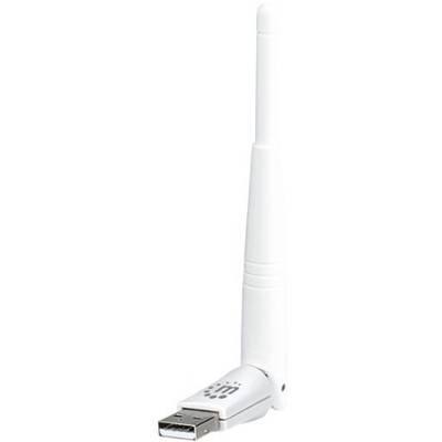 Adaptor Wireless Manhattan WiFi USB 2.0 adapter, 802.11b/g/n N300 MIMO 2.4GHz with antenna