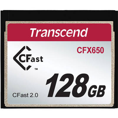 Card de Memorie Transcend CFX650 128GB CFast 2.0 Flash Memory Card, SuperMLC