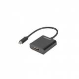 Lanberg adapter USB TYPE-C(M)-HDMI(F) 15cm Black