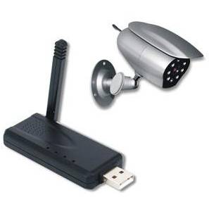 Sistem de Supraveghere 4World set CCTV wireless - camera digitala (DIG-01-BZ) + receptor USB 2.0| IP55