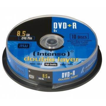 DVD+R DL DoubleLayer Intenso [ cutie 25 | 8,5GB | 8x ]