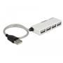 Hub USB Delock USB 2.0 external slim 4-port Hub