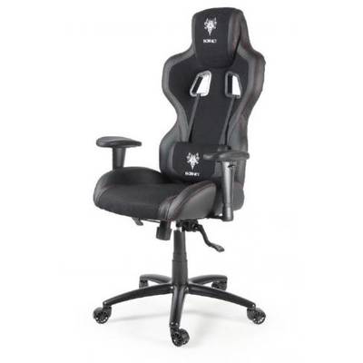 Scaun Gaming Gembird Gaming chair 'HORNET', black with red thread