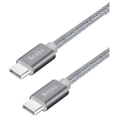 Cablu Benks USB-C USB-C gri 1 metru