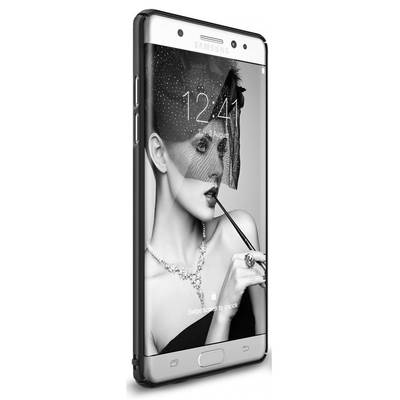 Husa Samsung Galaxy Note 7 Fan Edition Ringke Slim BLACK + Bonus folie Ringke Invisible Screen Defender