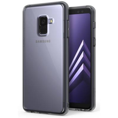 Husa Samsung Galaxy A8 2018 Ringke SMOKE BLACK + BONUS folie protectie display Ringke