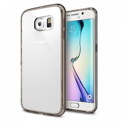 Husa Samsung Galaxy S6 Edge Ringke FUSION  SMOKE BLACK+BONUS folie protectie display Ringke