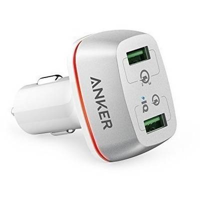 Incarcator auto 42W Anker PowerDrive+ 2 Qualcomm Quick Charge 3.0 alb