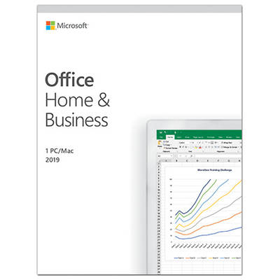 Microsoft Office Home and Business 2019 ENG, 32-bit/x64, 1 PC, Medialess Retail