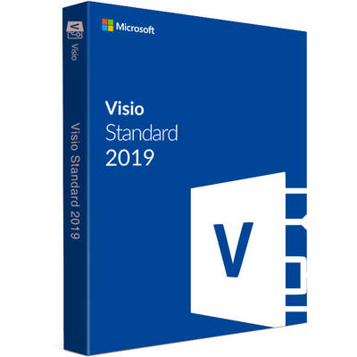 Microsoft Visio Standard 2019, Engleza, Medialess Retail