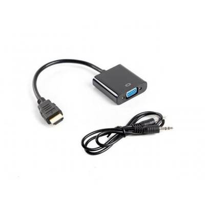 Adaptor Lanberg adapter HDMI-A(M)->VGA(F) with audio cable