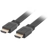 Lanberg cable HDMI M/M V2.0 0.5M Black Flat