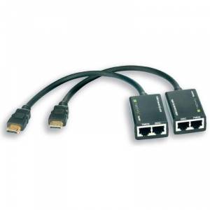 Techly HDMI extender torsadat Cat.5e/6 cable, până 30m
