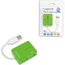 Hub USB LOGILINK - 2.0 4- porturi ''Smile'' verde