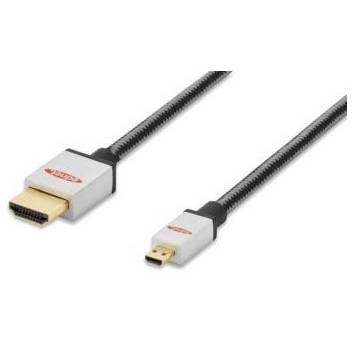 Ednet Connection cable HDMI A /HDMI D M/M 2.0 m black premium