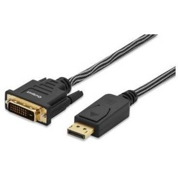 Ednet Adapter cable DP /DVI-D M/M 2 m black premium