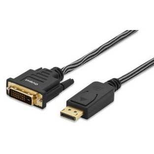 Ednet Adapter cable DP /DVI-D M/M 3 m black premium
