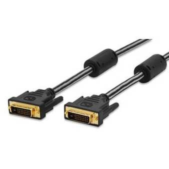 Ednet Connection cable DVI-D /DVI-D M/M 2.0 m black premium