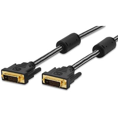 Ednet Connection cable DVI-D /DVI-D M/M 3.0 m black premium