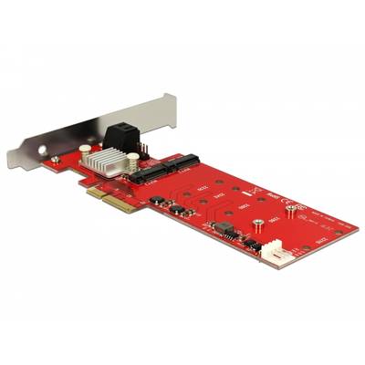 DELOCK  PCI Express Card > Hybrid 2 x internal M.2 + 2 x SATA 6 Gbs with RAID