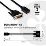 CLUB3D Cablu DVI la HDMI 1.4 Cable Male/Female 2m