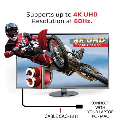 CLUB3D Cablu Premium High Speed HDMI 2.0 4K60Hz UHD 1m
