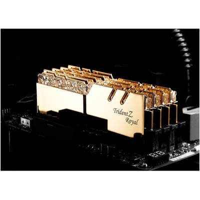 Memorie RAM G.Skill Trident Z Royal RGB Gold 16GB DDR4 3200MHz CL16 1.35v Dual Channel Kit