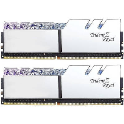 Memorie RAM G.Skill Trident Z Royal RGB Silver 16GB DDR4 4800MHz CL18 1.5v Dual Channel Kit