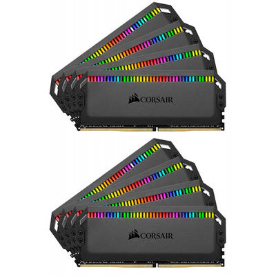 Memorie RAM Corsair Dominator Platinum RGB 64GB DDR4 3200MHz CL16 Quad Channel Kit