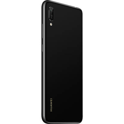 Smartphone Huawei Y6 (2019), Ecran HD+, Quad Core, 32GB, 2GB RAM, Dual SIM, 4G, Midnight Black
