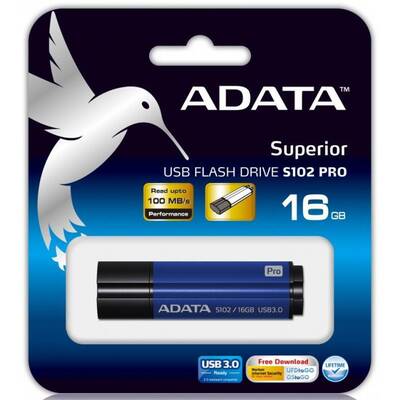 Memorie USB ADATA S102 Pro Advanced 16GB albastru/titan