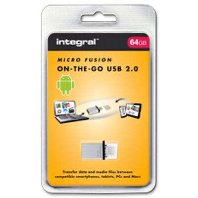 Memorie USB Integral Micro Fusion 8GB OTG Grey