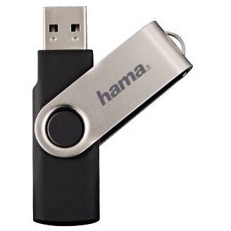 Memorie USB HAMA Rotate 32GB USB 2.0 Black-Silver