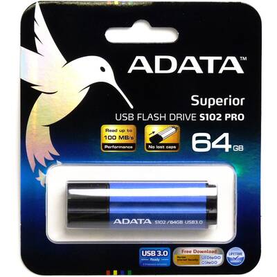 Memorie USB ADATA S102 Pro Advanced 64GB albastru/titan
