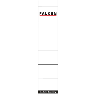 Etichete autoadezive pentru biblioraft Falken, 36 x 190 mm, alb, 10 bucati/set - Pret/set