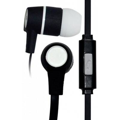 Casti In-Ear VAKOSS Stereo Earphones Silicone with Microphone / Volume Control SK-214K negru