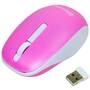 Mouse Vakoss MSONIC mouse-ul optic fără fir MX707P 3D, 1000DPI, 2.4GHz, roz și alb