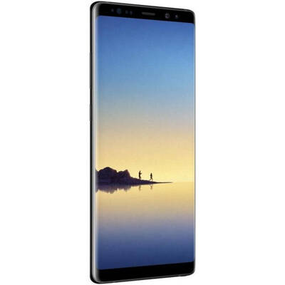 Smartphone Samsung Galaxy Note 8, Ecran Wide Quad HD+, Gorilla Glass 5, Octa Core, 64GB, 6GB RAM, Dual SIM, 4G, NFC, 3-Camere: 12 mpx + 12 mpx + 8 mpx, Qi Charge, Quick Charge 2.0, Senzor amprenta, Stylus, Midnight Black