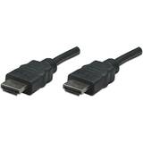 MANHATTAN High Speed HDMI Cable,HDMI Male to Male,Shielded, Black, 7.5 m (25 ft.)
